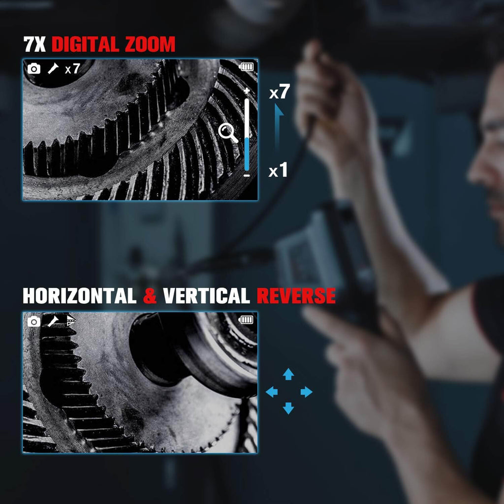 Autel MaxiVideo MV480 Digital Videoscope Industrial Endoscope Multipurpose Borescope with 1080P HD 8.5mm Inspection Camera - Automotive Diagnostic
