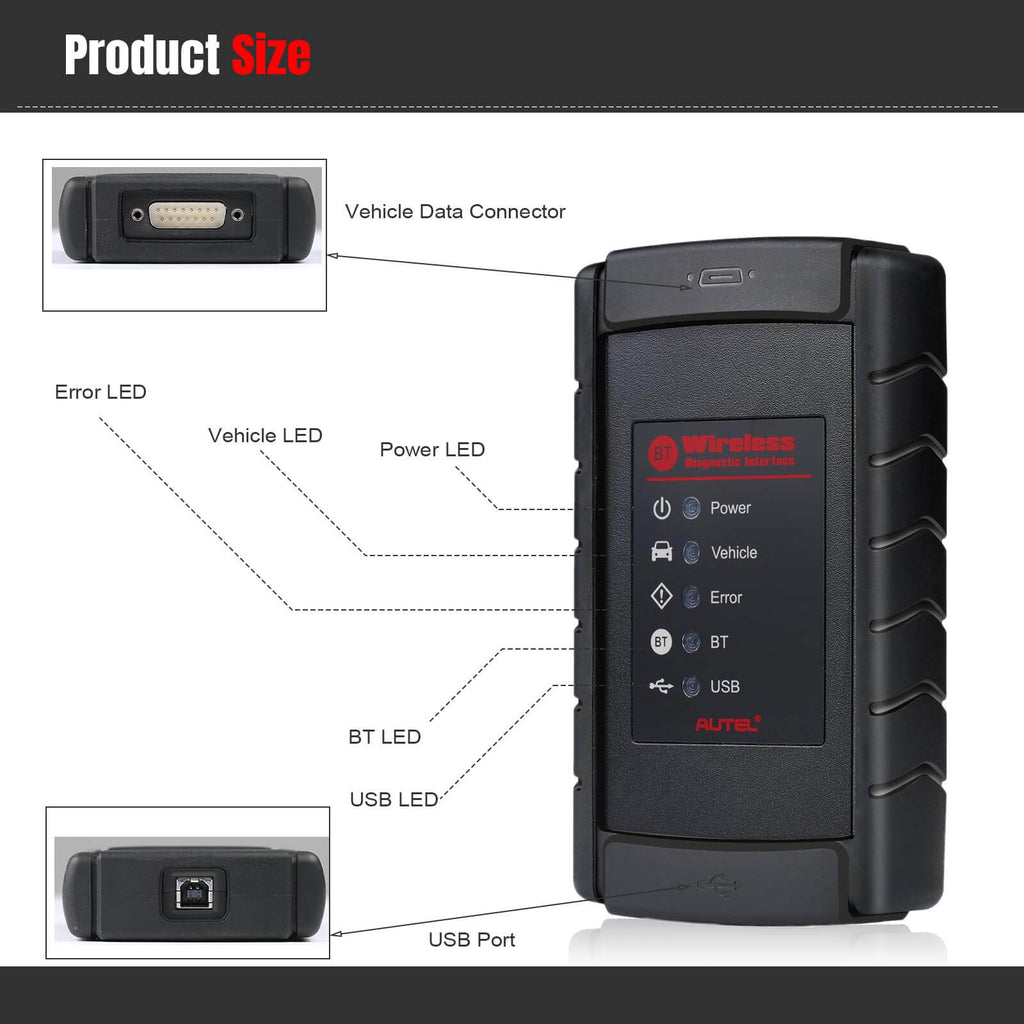 Autel VCI Bluetooth Adapter Wireless Diagnostic Interface