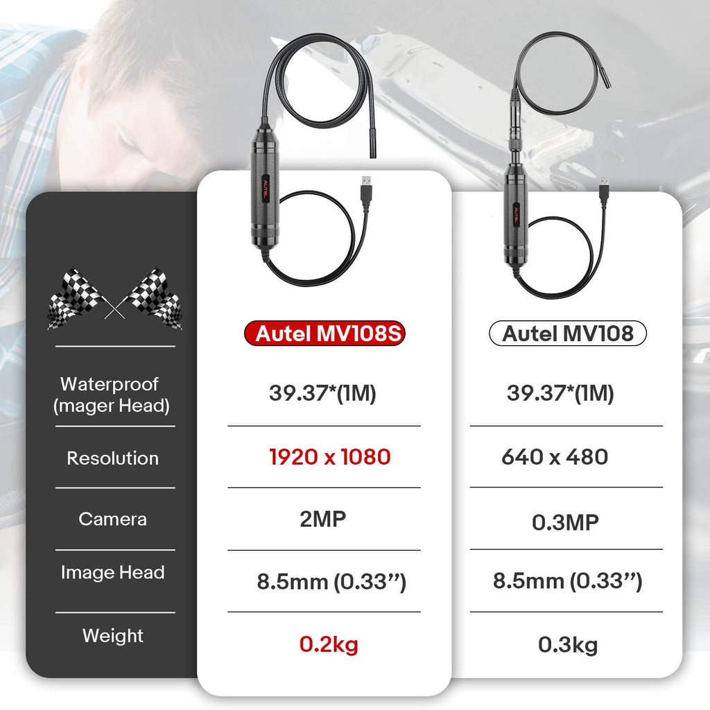 Autel MaxiVideo MV108S 8.5mm Digital Inspection Camera 6