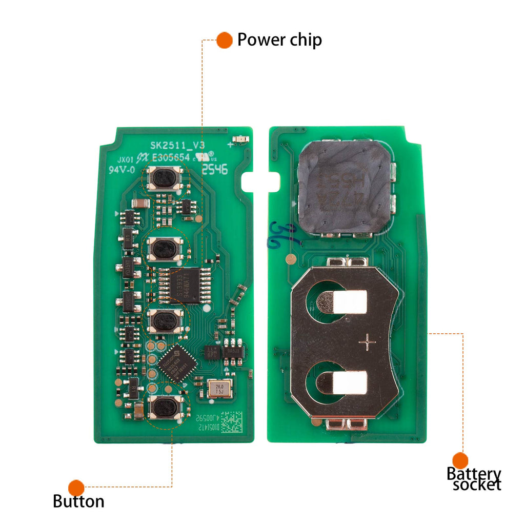 [New Arrivals] AUTEL IKEYTY004AL Remote Key 4 Buttons for Toyota 4D&8A 1 PC/ 5 PCs/ 10 PCs - Automotive Diagnostic