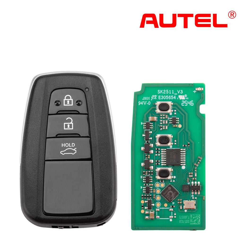 [New Arrivals] Autel IKEYTY003BL Remote Key 3 Buttons for Toyota 4D & 8A 1 PC/ 5 PCs/ 10 PCs - Automotive Diagnostic