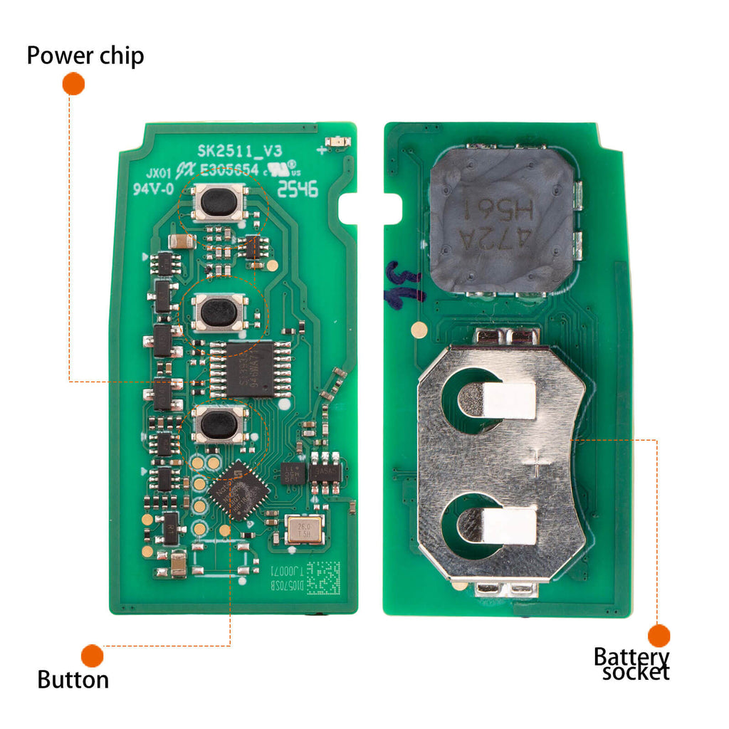 [New Arrivals] Autel IKEYTY003BL Remote Key 3 Buttons for Toyota 4D & 8A 1 PC/ 5 PCs/ 10 PCs - Automotive Diagnostic