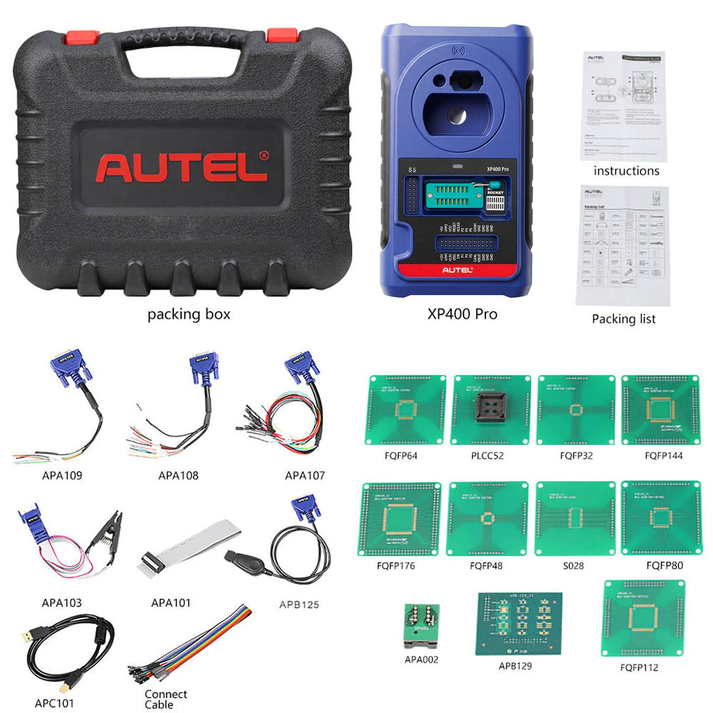 Autel MaxiIM IM508 plus XP400 Pro, APB112 Smart APB112 and G-Box2 Adapter