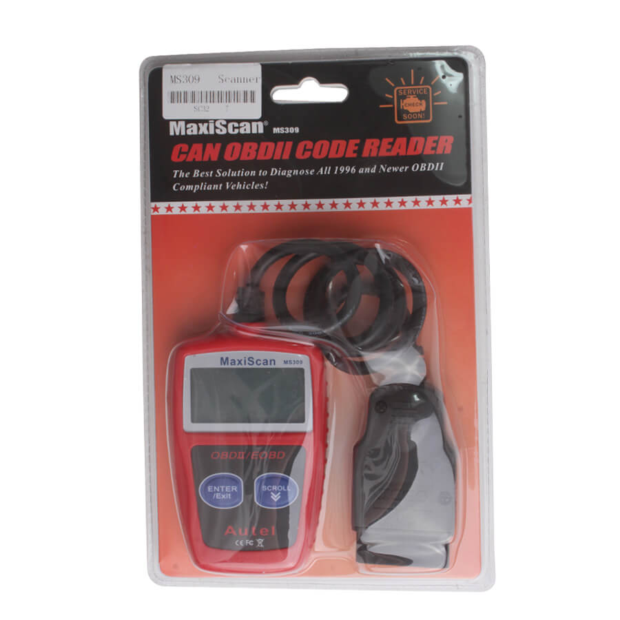 Maxiscan Code Reader Autel MaxiScan MS309 Universal OBD2 Scanner Check Engine Fault Code ...