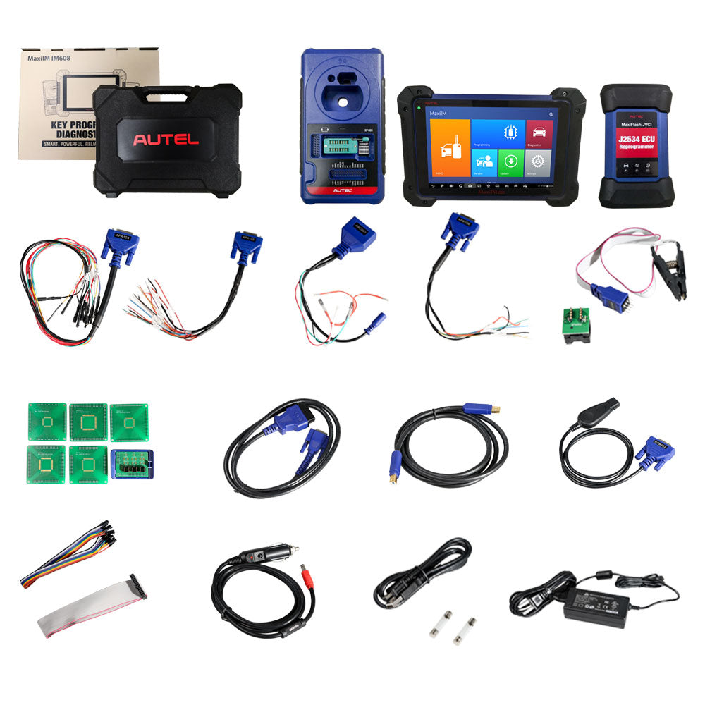 [2 Years Free Update] [EU Only] Autel MaxiIM IM608 Pro Key Fob Programming Tool, Top IMMO Functions with XP400 Pro Key Programmer, J2534 ECU Coding, 35+ Services - Automotive Diagnostic