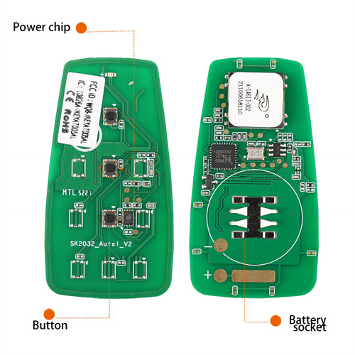 AUTEL IKEYAT003BL Independent 3 Buttons Key