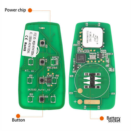 AUTEL IKEYAT004CLAUTEL Independent 4 Button Universal Smart Key