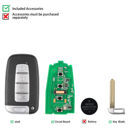 AUTEL IKEYHY004AL 4 Button Smart Universal Key for Hyundai