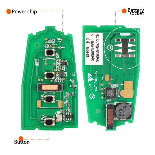 AUTEL IKEYHY004AL 4 Button Smart Universal Key for Hyundai