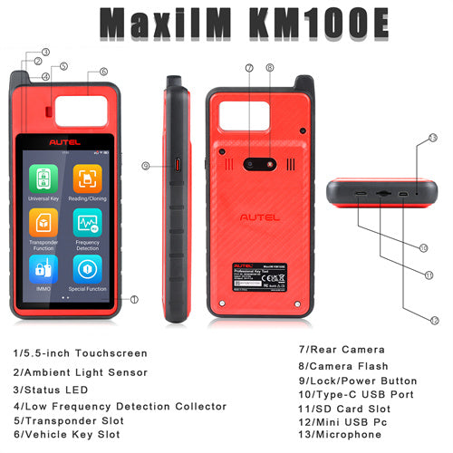 Autel MaxiIM KM100E Key Fob Programmer Immobilizer Tool 