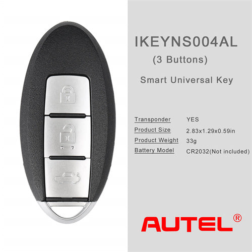 AUTEL IKEYNS003AL 3 Buttons Key for Nissan