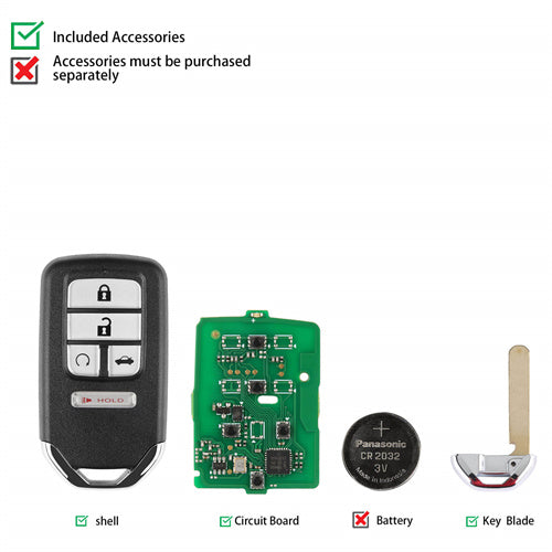 AUTEL IKEYHD005AL 5 Button Smart Universal Key for Honda