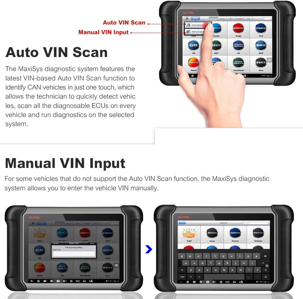 Autel MaxiSys MS906BT Diagnostic Scan Tool ECU/Key Coding – Autel ...