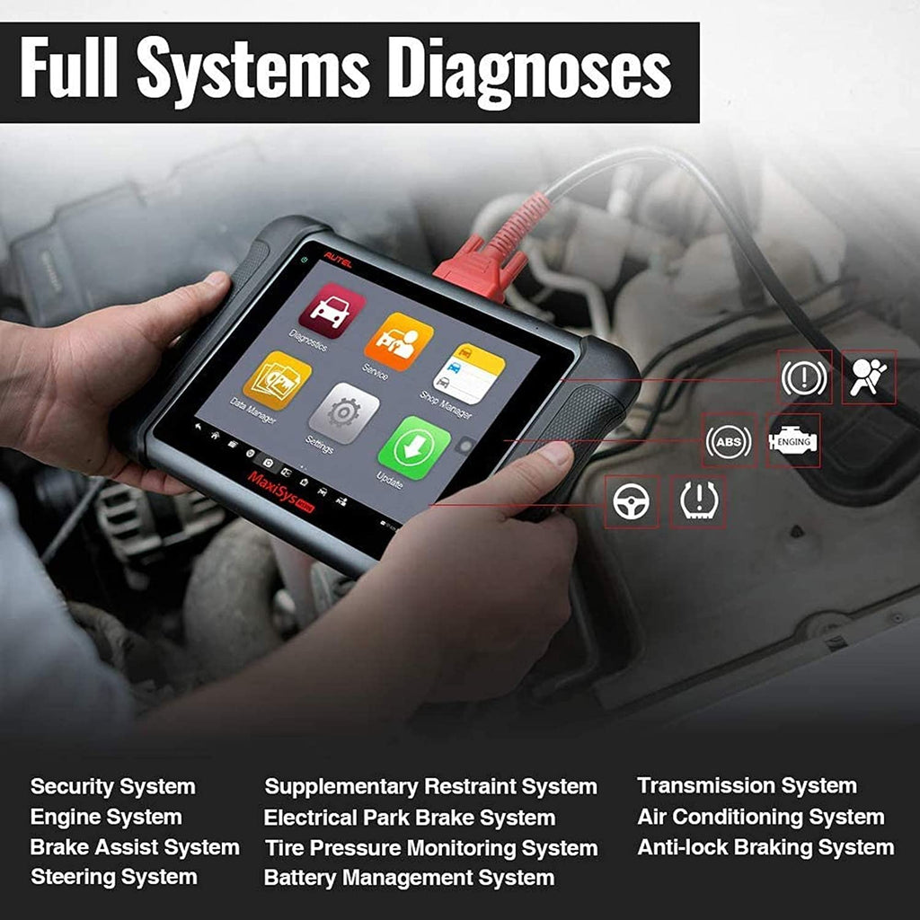 Autel MaxiSys MS906BT Automotive Scan Tool Diagnostic Scanner Advanced ECU  Coding Full Bi-Directional Control All