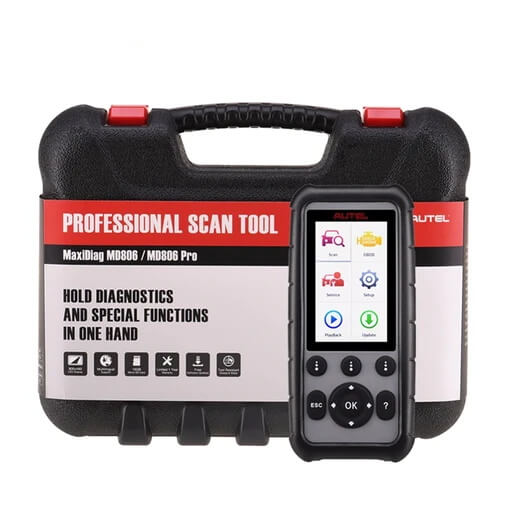 Autel MaxiDiag MD806 OBD2 Diagnostic Scan Tool with 4 Systems, support ABS, Engine, Transmission, SRS, EPB, Oil Reset, DPF, SAS and BMS, Lifetime Free Update - Autel Authorized Dealer